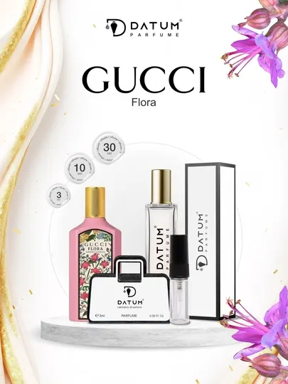 Женский парфюм Datum Parfume Flora с гарденией, мандарином и сладкими цветочными нотами