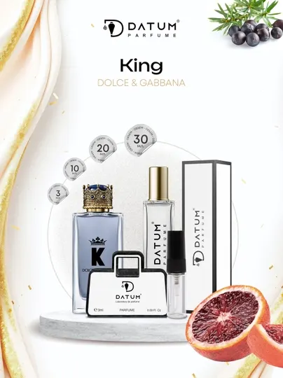 Духи мужские Datum Parfume King с бергамотом, лавандой, кедром и амброй