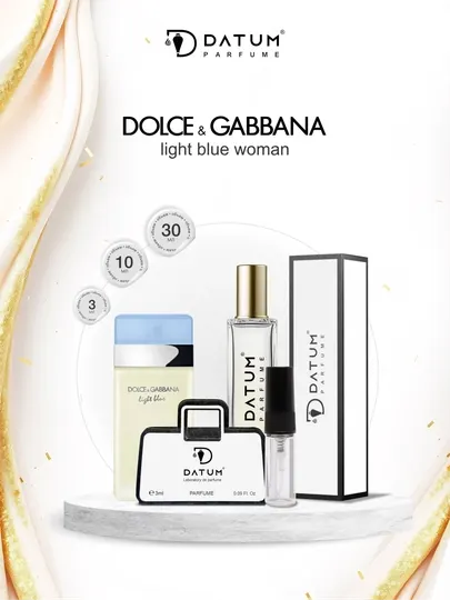 Духи женские Datum Parfume Light Blue Woman с лимоном, яблоком, жасмином и мускусом