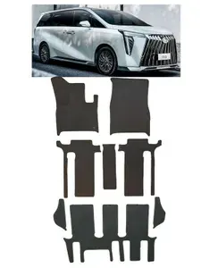 Ева коврики GAC M8 7мест 2024 -/ Ева ЭВА РОМБ/ цвет Черный c серой окантовкой / EVA Smart / коврики в салон автомобиля GAC
