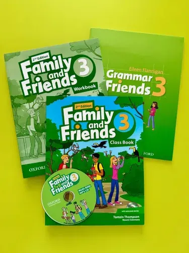 Family and Friends 3 + Grammar Friends 3 Полный комплект учебник+рабочая тетрадь+CD/КОД | Симмонс Наоми, Тэмзин Томсон