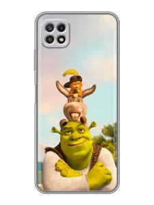 Чехол для Samsung Galaxy A22s 5G с принтом Shrek Шрек на Самсунг Галакси А22S 5G