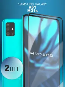 Набор стекол на Samsung Galaxy A51 (Самсунг Галакси А51) с олеофобным покрытием, ROSCO