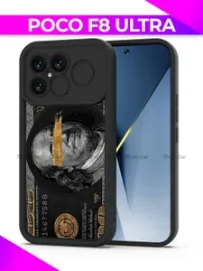 Чехол на Poco F8 Ultra / Поко Ф8 Ультра с принтом, Черный Доллар
