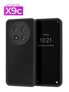 Чехол на Honor X9c / Хонор Х9с черный, матовый