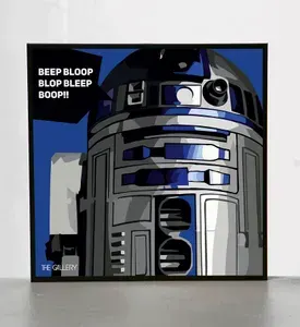 Картина постер R2-D2 робот поп-арт Star Wars Звездные Войны