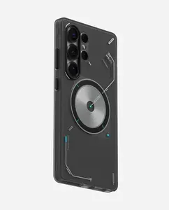 Чехол для Samsung S25 Ultra, TPU, серый полупрозрачный