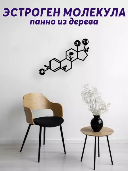 Light Decor Shop Молекула эстрогена панно