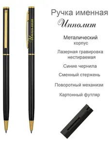 Ручка шариковая именная Ипполит