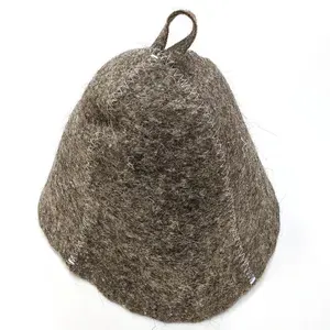 Шапка для бани и сауны, Серая.