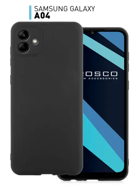 Тонкий чехол на Samsung Galaxy A04, с защитой камеры Rosco