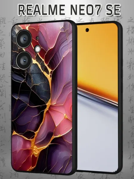 Чехол на Realme Neo7 SE с принтом Мрамор Case Маркет
