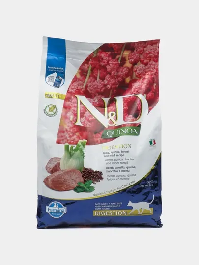 Сухой корм холистик Farmina N&D QUINOA DEGESTION поддержка пищеварения, 5 кг