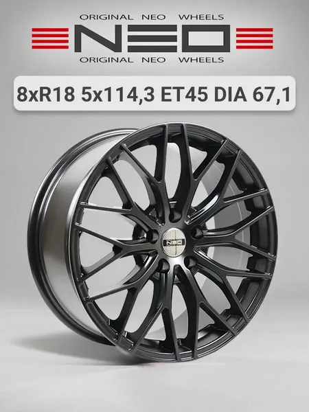 Диск автомобильный NEO N840 8x18 5x114,3 ET45 67,1 BLM