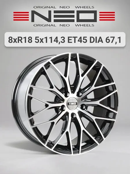 Диск автомобильный NEO N840 8x18 5x114,3 ET45 67,1 BD