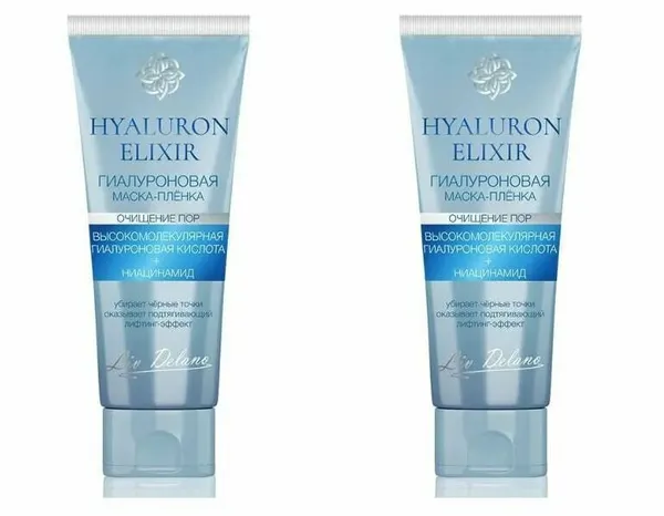 Liv delano Маска пленка для лица гиалуроновая Hyaluron Elixir