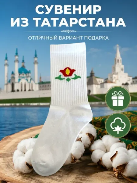 Носки с символикой Республики Татарстан Poker Socks