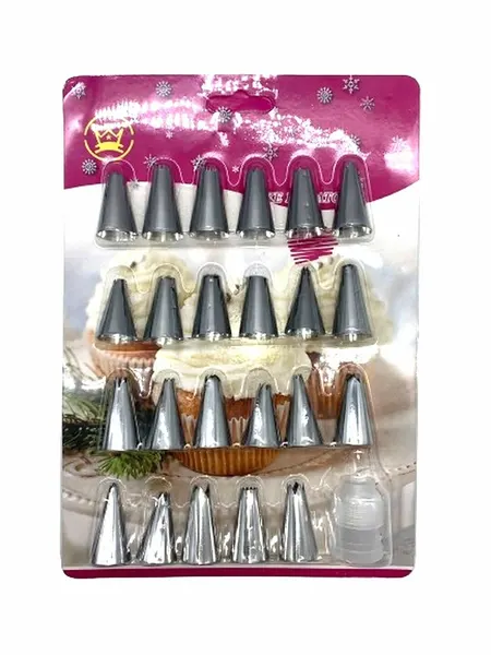 Набор насадок для кондитерского мешка cake derator 24 предмета