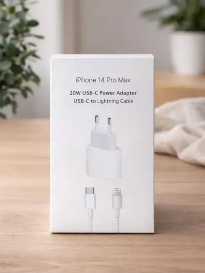 Адаптер питания 20W USB-C + кабель Lightning для iPhone (быстрая зарядка) - Аккумуляторные батарейки