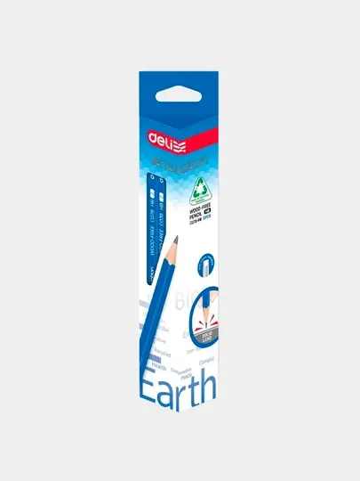 Карандаш Deli HB EC078-HB, 5 штук