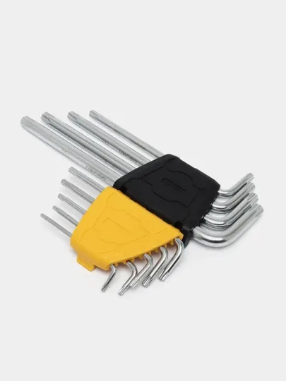 Ключи Deli TORX EDL3091, длинные, в наборе 9 шт, T10-T50