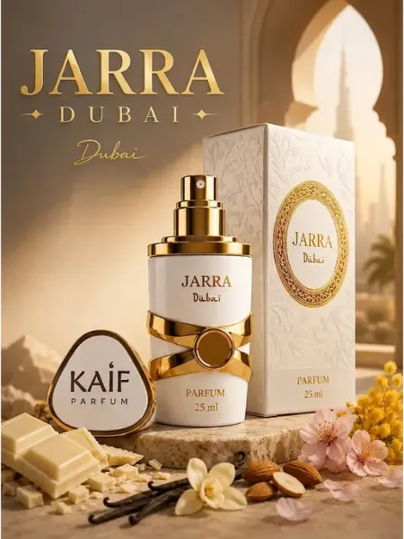 Стойкие духи JARRA Dubai с ванилью и белым шиоколадом 25 мл KAIF