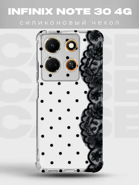 Чехол на Infinix Note 30 4G в горошек Polka Dot PRINTberries