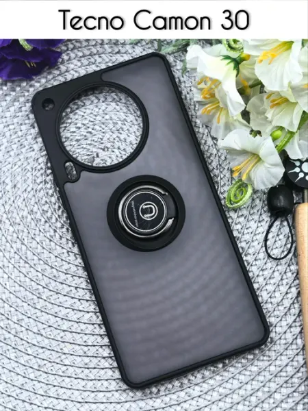 Чехол на Tecno Camon 30 с кольцом SALMAN COVERS