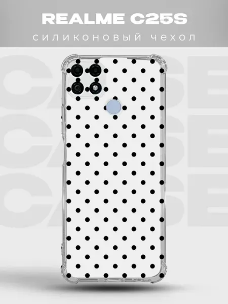 Чехол на Realme C25s в горошек Polka Dot PRINTberries