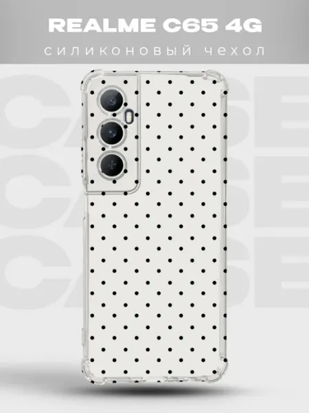 Чехол на Realme C65 в горошек Polka Dot PRINTberries
