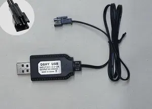 1 шт. Зарядное устройство зарядка 6v вольт USB разъем SM-2P для игрушек на радиоуправлении машин вертолетов квадрокоптеров