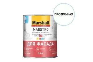 Краска Masterline (Marshall) Maestro Фасадная Акриловая глуб/мат BC 0,9л