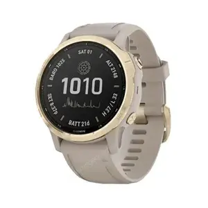 Garmin Fenix 6S Pro Solar Смарт-часы золотистый с песочным ремешком - смарт часы (арт. 010-02409-11)