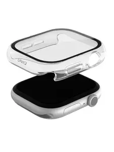 Чехол Uniq со стеклом на Apple Watch 46 мм 10 серии Nautic высокопрочный, водонепроницаемый, прозрачный