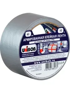 Монтажная лента Unibob армированный скотч 48 мм x 10 м