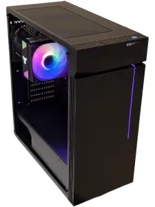 Gigabyte Системный блок C2 (AMD Ryzen 9 9900X, RAM 16 ГБ, SSD 512 ГБ, NVIDIA GeForce RTX 5070 (12 Гб), Windows 11 Pro), 20263868, черный