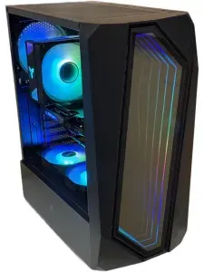 GamePC Системный блок D6 (AMD Ryzen 5 9600X, RAM 16 ГБ, SSD 512 ГБ, NVIDIA GeForce RTX 5060 (8 Гб), Windows 11 Pro), 20259261, черный, зеркальный