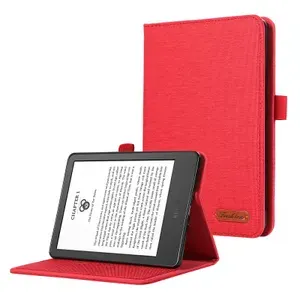 Чехол Pattern для(электронная книга) Amazon Kindle 11/ PaperWhite 6 2022, красный