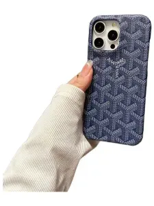 Чехол Goyard для iPhone 13 pro max (Blue)