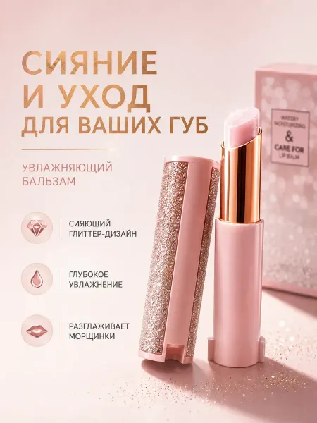 Фиалка Бальзам для губ увлажняющий прозрачный