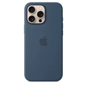 Силиконовый чехол MagSafe для iPhone 16 Pro, Silicone Case with MagSafe / тёмно-синий (Denim)