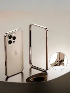 Металлический Матовый Бампер на IPhone 16 Pro Desert Пустынный титан