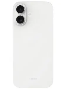 Чехол на iPhone 17, Air Skin ультратонкий пластик, белый-прозрачный