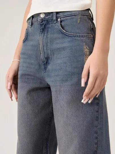 Джинсы Wide Leg Light Blue Denim