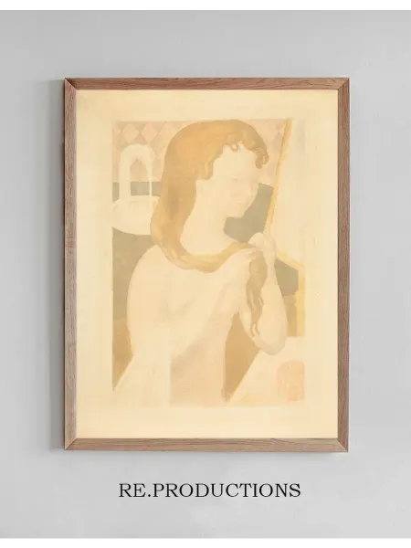 Re.productions Постер Jeune fille à sa toilette - Maurice Denis