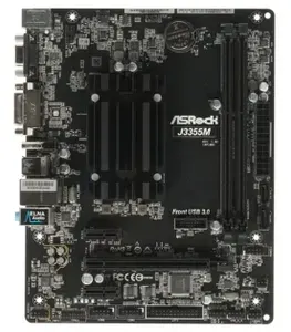 Материнская плата ASRock J3355M (J3355M) - BGA1296, SoC (система на кристалле), 2хDDR3, DDR3L-1866 МГц, 1хPCI-Ex16, Micro-ATX