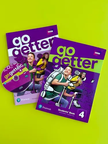 Комплект Go Getter 4: Students' Book + WorkBook (учебник и рабочая тетрадь, 2 книги) + CD-диск / Zervas S. & Bright C. / Pearson