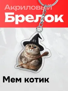 Брелок на ключи Мем котик 21