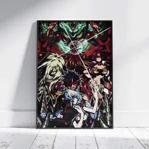 Плакат на стену для интерьера Гуррен Лаганн (Общее 8) - Постер по аниме Gurren Lagann формата А4 (21x30 см)