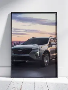Плакат на стену для интерьера Авто и Мото (Кадиллак XT4 - Cadillac XT4) - Постер по транспорту формата A4 (21x30 см)